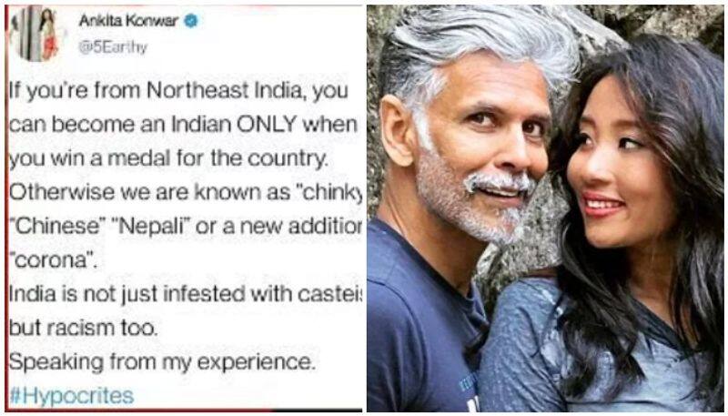 Northeast people only become Indian when they win medal": Milind Soman's wife slams fans for hypocrisy