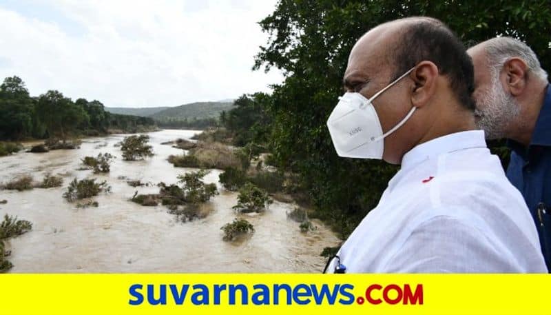 Karnataka CM Basavaraj Bommai visit flood-hit areas of Uttara Kannada mah