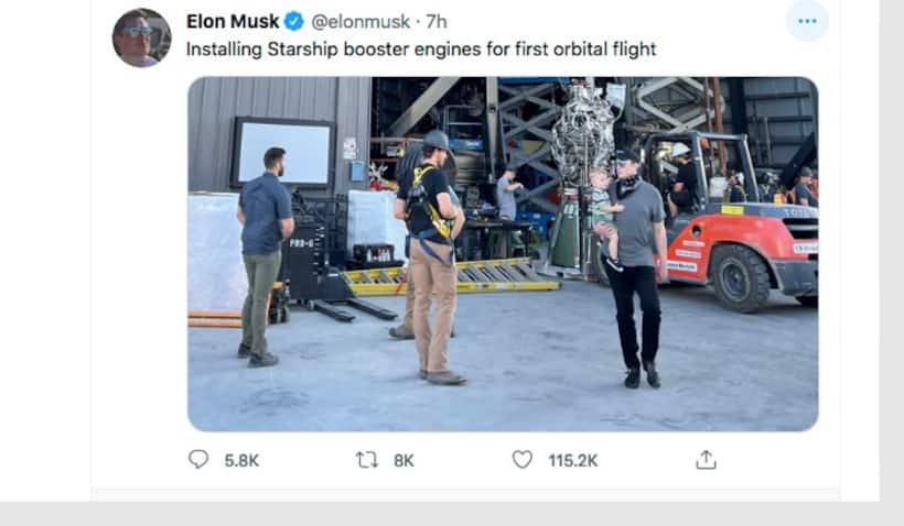 Elon Musk takes son X Æ A Xii to Starbase, shares pic with him; netizens react