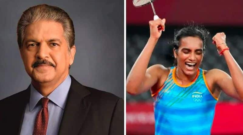 businessman Anand Mahindra reacts to Twitter user demanding Thar for PV Sindhu after Olympics Bronze win