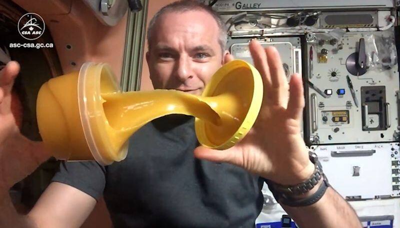 Astronaut shares how honey moves in zero-gravity environment; watch amazing video-tgy