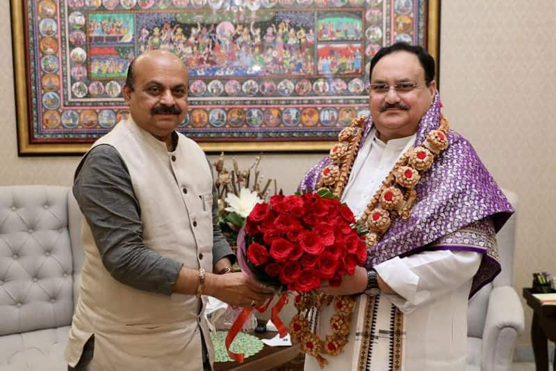 bjp president jp Nadda Calls Basavaraj bommai OVer CM change Talks Fight rbj