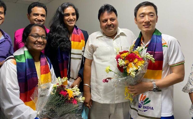 Tokyo Olympics : Olympic Medallist PV Sindhu Returns Home To Grand Welcome