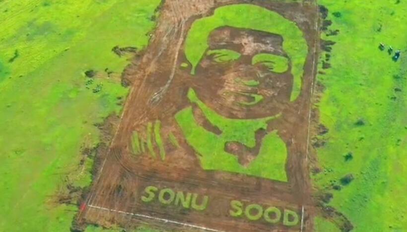 Sonu Sood's fan creates 50000 sq ft portrait on actor's birthday; leaves netizens stunned