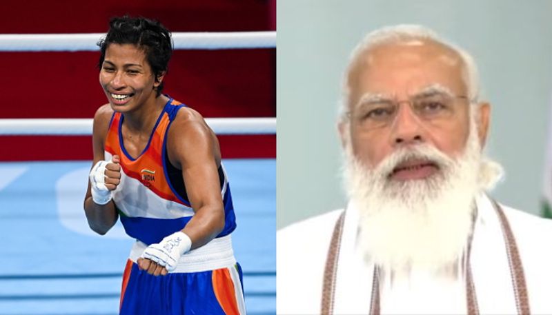 PM Modi congratulates boxer Lovlina for bagging bronze in Tokyo Olympics pod