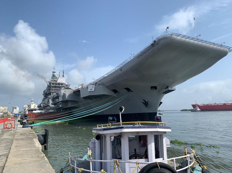 PM Modi congratulate Indian Navy and cochin shipyard for aircraft Carrier INS Vikrant maiden sea trials ckm