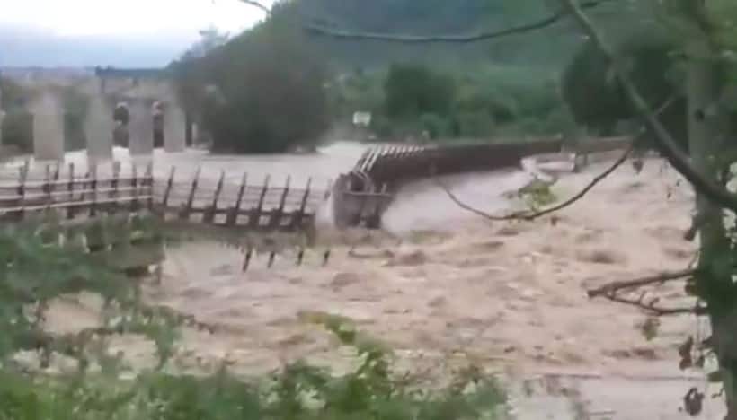 Madhya Pradesh: Terrifying video of bridge being swept away in flood fury goes viral