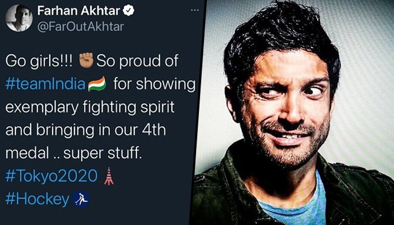 Farhan Akhtar oops moment Toofaan actor gets trolled after he wrongly cheers for Indian Women Hockey Team RCB