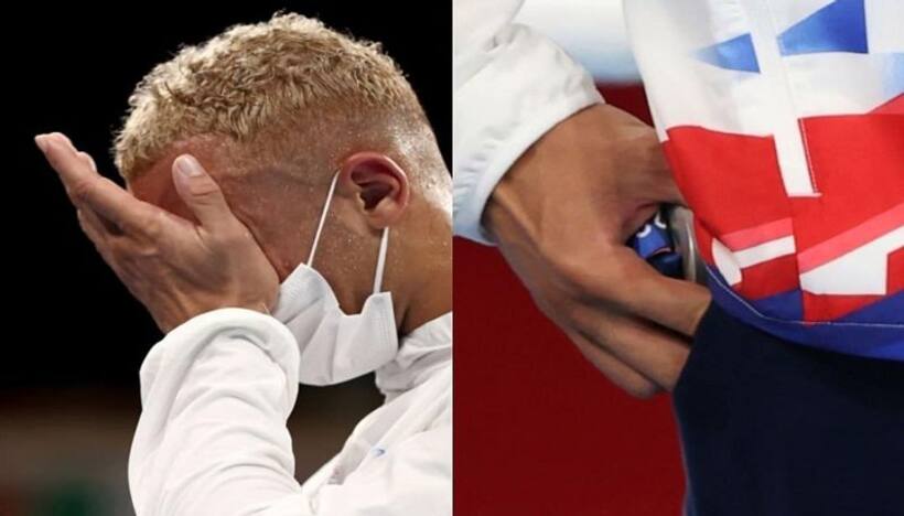 Tokyo Olympics : గోల్డ్ చేజారింది.. ఏడుస్తూ పతకాన్ని జేబులో పెట్టుకున్న.. రజతవిజేత బెన్ లైట్