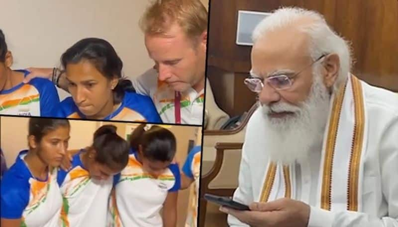 PM Modi's emotional conversation with women's hockey team-VPN