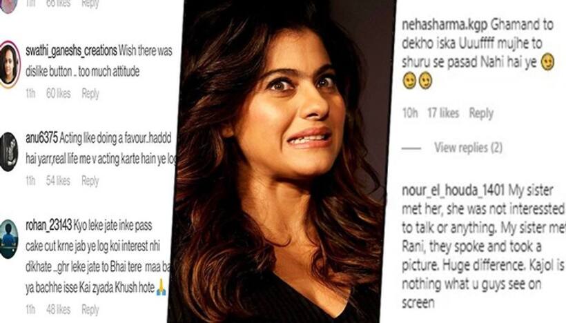 Kajol brutally trolled; netizens call her 'ghamandi aurat', arrogant and more (Read comments)