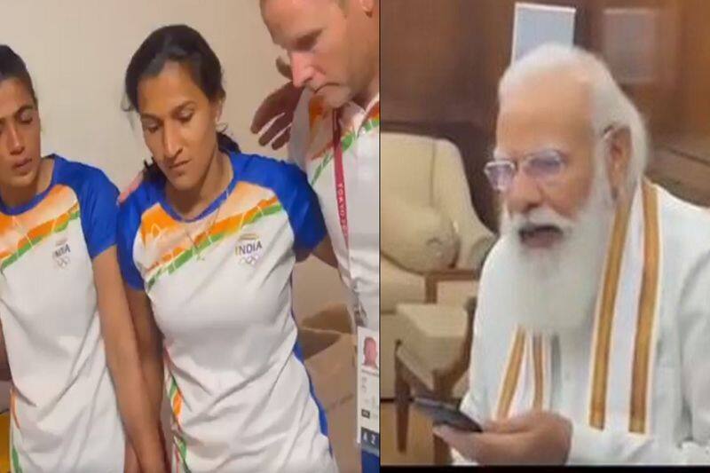 Dont Cry India Is Proud Of You PM Tells Womens Hockey Team