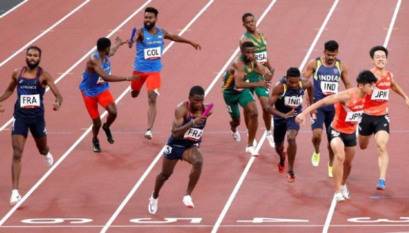 India Out Of  4x400m mens relay in Tokyo