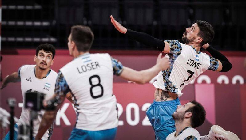 Argentina men's volleyball team won Bronze in Olympics by beating Brazil