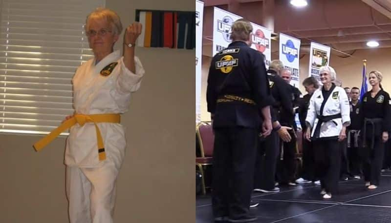 83 year old woman got karate black belt