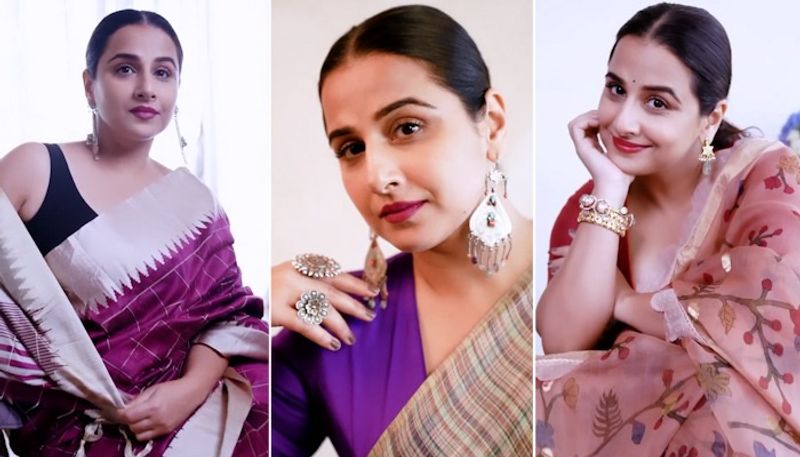 Vidya Balan looks ethereal in gorgeous sarees, celebrates National Handloom Day; Watch video-SYT