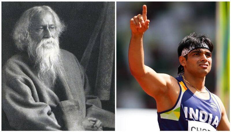 Neeraj Chopra bags Olympic gold medal on Tagore's  death anniversary day