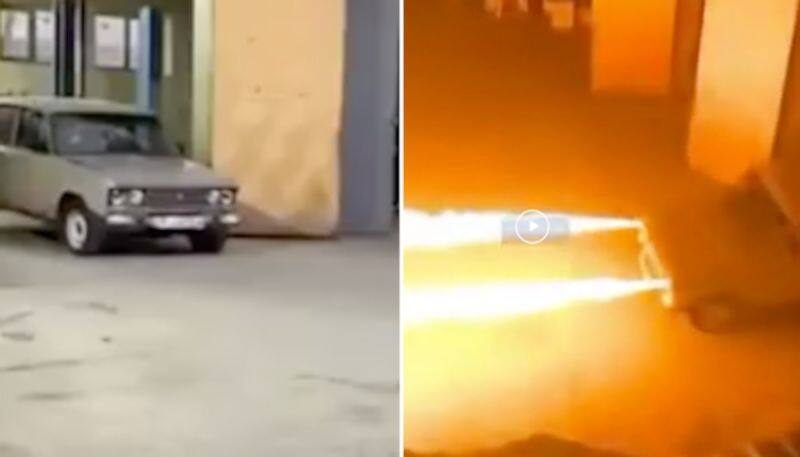 Russian mechanic turns car into flamethrower; reminds netizens of 'Mad Max'-tgy