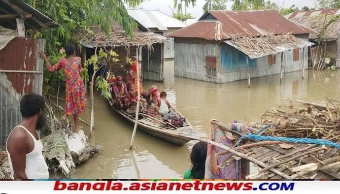 পদ্মা আর প্রবল বর্ষণে বাঁধ ভেঙে বন্যা, আচমকা দিশেহারা মুর্শিদাবাদবাসী