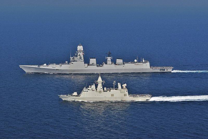 India UAE navy ships hold Zayed Talwar drills in the Persian Gulf-VPN