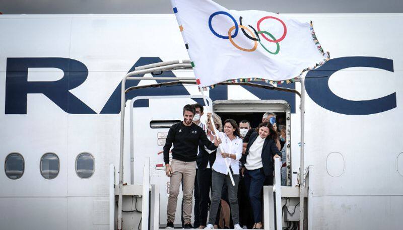 Olympic flag arrived in 2024 Summer Olympics Host City Paris