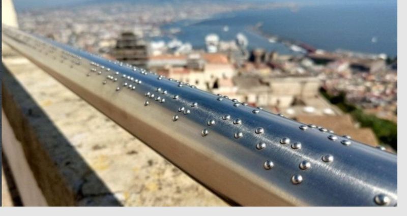 Viral photo: Braille-etched railing at Italy's Castel Sant'Elmo ...