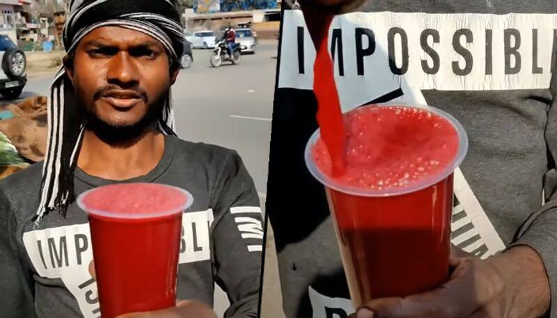 Watch 'Khooni Juice' sold on Indian streets; viral video - gps