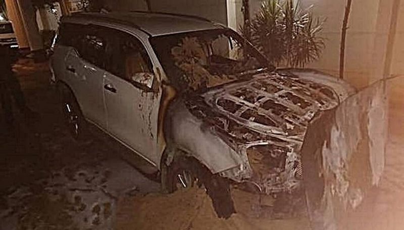 mla sathish reddy car fire Case bengaluru special police arrests 3 accused rbj