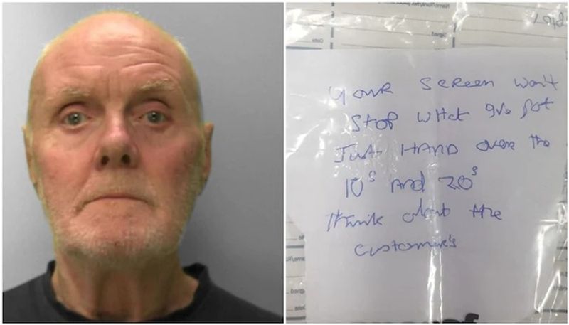 england thief face hurdle while robbing with his bad   handwriting