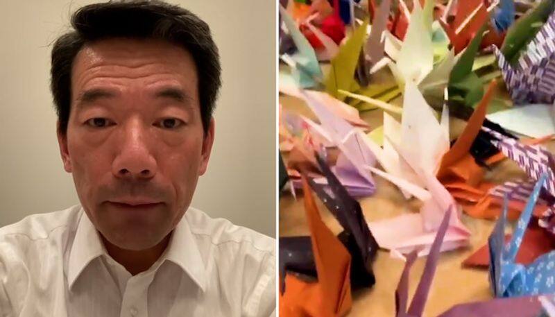 Japanese diplomat wins hearts by making 357 origami cranes over a year-tgy