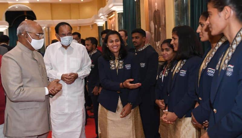 President Ram Nath Kovind congratulated the Indian Contingent of the Tokyo Olympics 2020