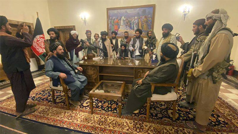 The Taliban entered the Presidential Palace .. President Ashraf Gani ran screaming .. War is over ..