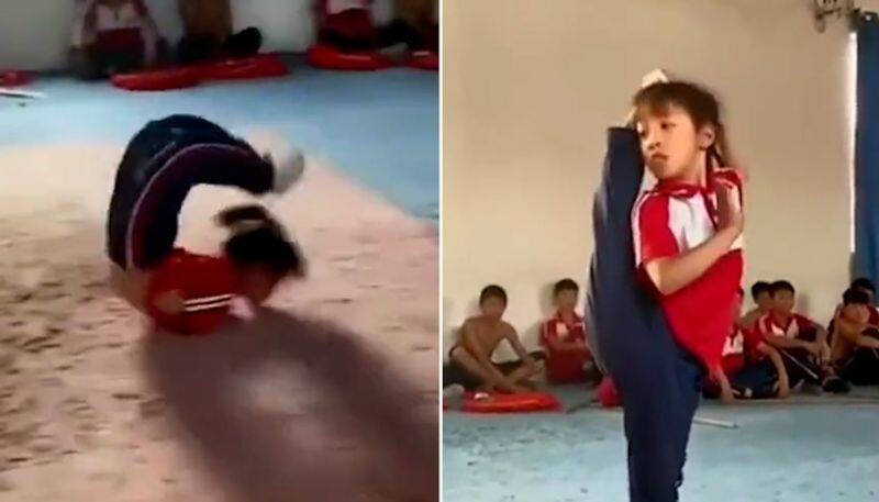 Little girl's incredible gymnastics routine amazes internet; Watch viral video-tgy