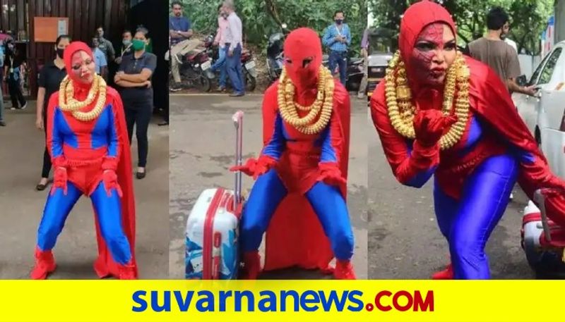 Rakhi Sawant turns into desi spider woman demands entry into Bigg Boss OTT house dpl