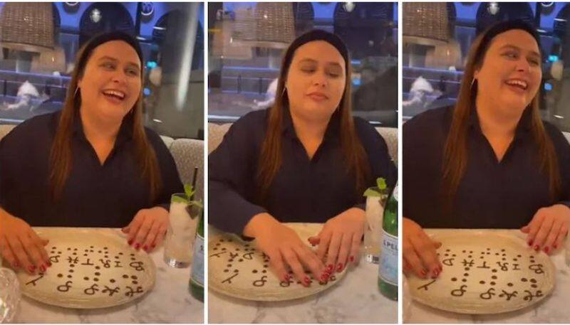 restaurant gives surprise for visually challenged women on birthday netizen appreciates