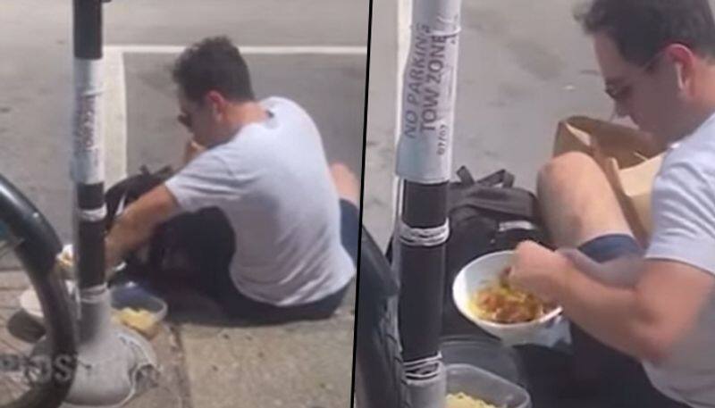 Food delivery guy steals customer's food; viral video shocks netizens - gps