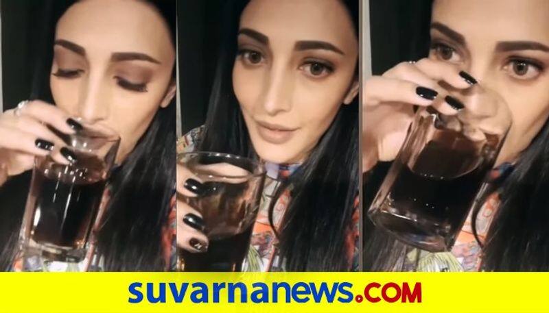 Shruti Haasan Tries Black Water watch her reaction dpl