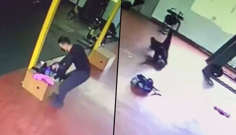 Man gets dragged over gym floor by 'invisible force'; horrifying video goes viral - gps