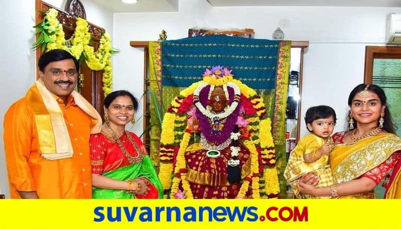 janardhan reddy performs varamahalakshmi pooja in bellary With Family after supreme court permission rbj