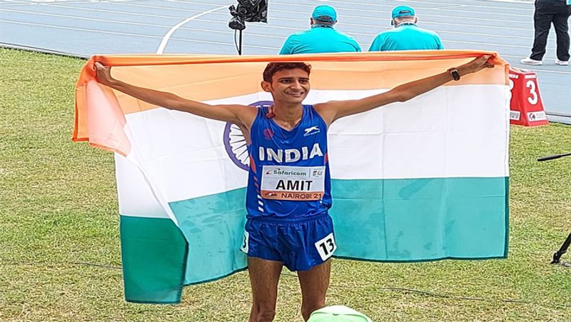 Amit Wins Silver medal in World athletics Under20 Championships, first time