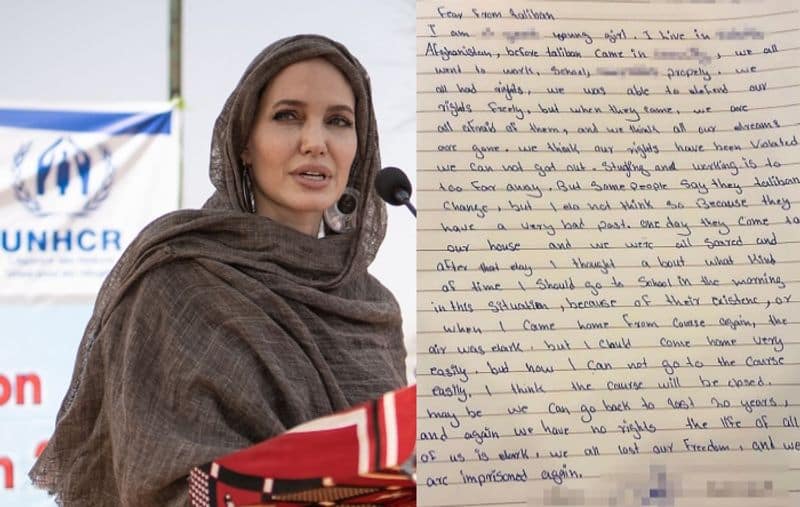 Angelina Jolie Instagram debut with letter from Afghan girl-VPN