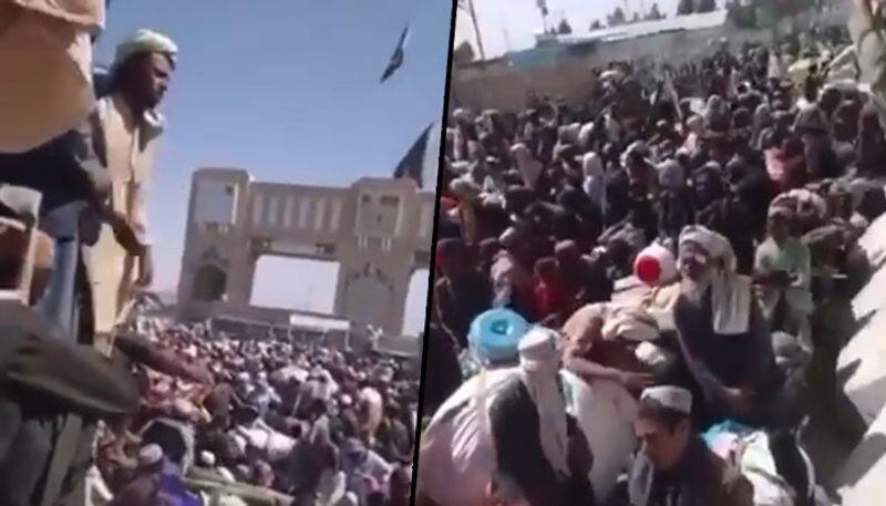 Afghans desperately throng Pakistan border to escape Taliban rule; watch video - gps