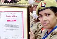 Uttar Pradesh, Firozabad lady constable honored for rescuing children from human trafficking