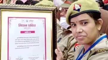 Uttar Pradesh, Firozabad lady constable honored for rescuing children from human trafficking