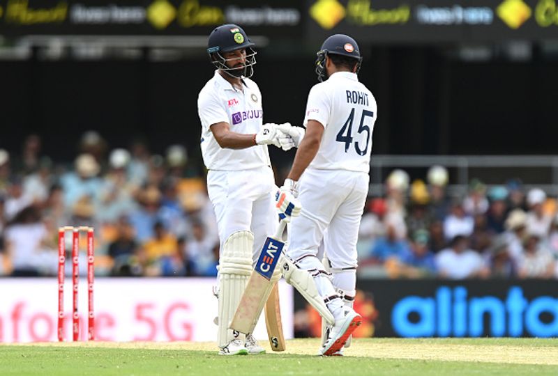 rohit sharma and pujara scored half century in third test against england