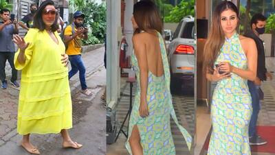 Celebs Spotted: ढीली-ढाली और अजीबोगरीब ड्रेस में दिखी प्रेग्नेंट नेहा धूपिया तो बैकलेस गाउन में नजर आई 'नागिन'