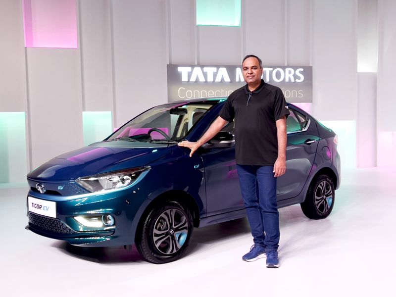 Tata Motors lunch Ziptron technology Tigor EV electric Sedan car in India ckm