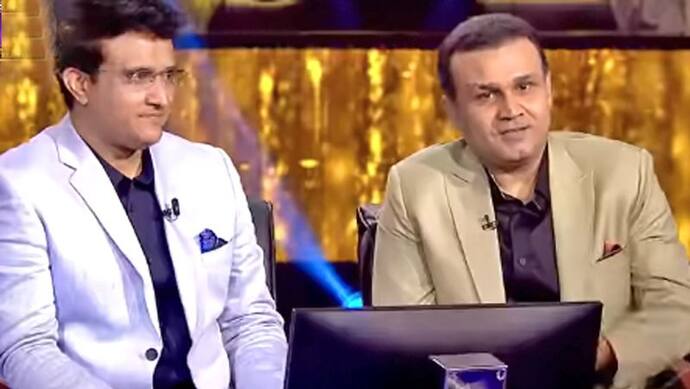 KBC 13: अमिताभ के शो में पहुंचे सहवाग-गांगुली, वीरू ने पाकिस्तान को लेकर कही ऐसी बात कि हंसी नहीं रोक पाए दादा