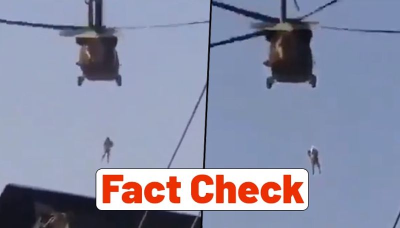 Fact-check: Taliban hanging man from helicopter in Afghanistan or something else?-dnm