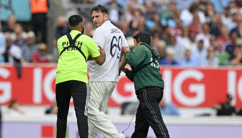 ENG v IND 4th Test Pitch invader Jarvo arrested after colliding with Jonny Bairstow